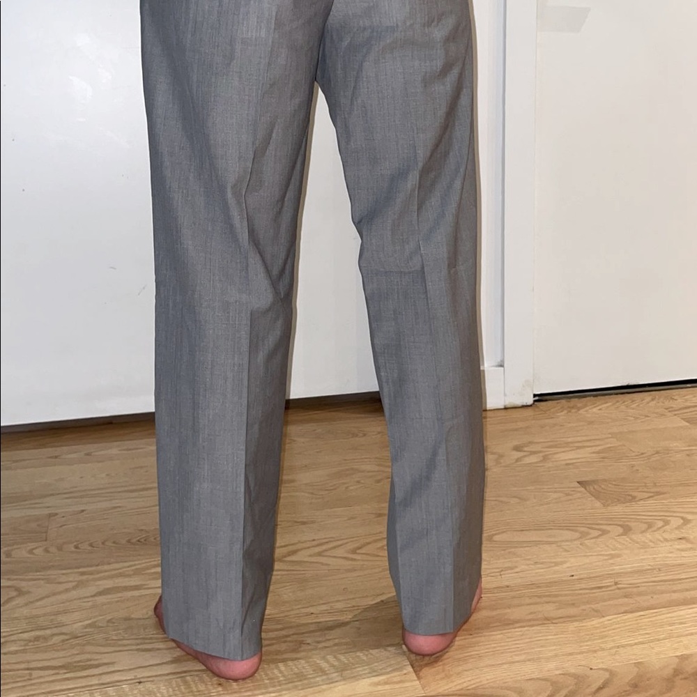 Tailored Gray Suit Pants